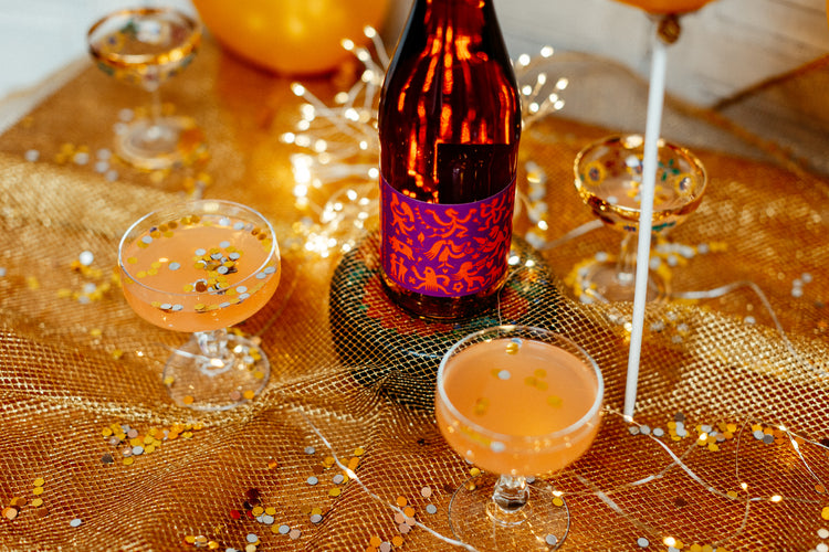 Alkoholfreier Cremant Sekt auf Partytisch