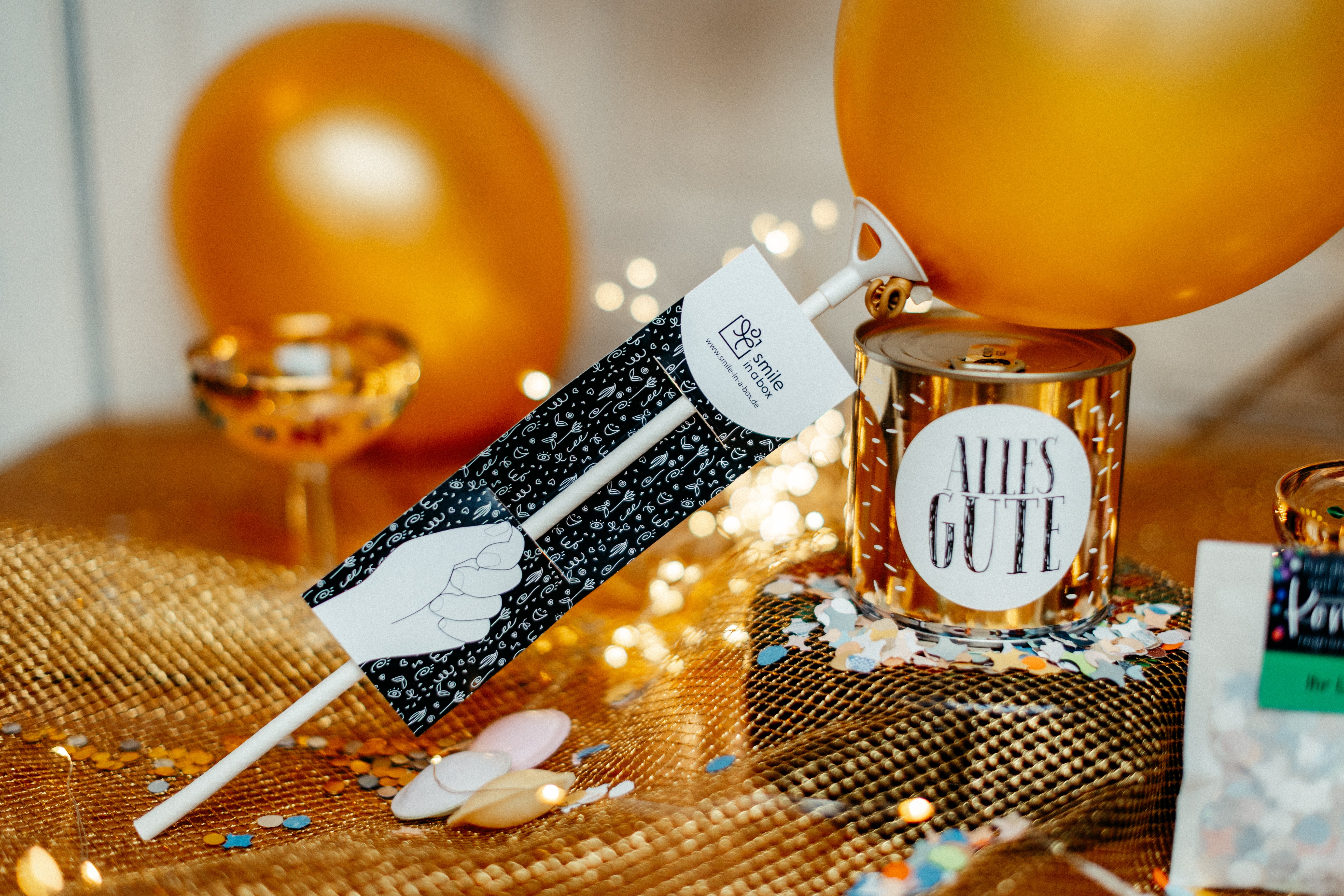 Luftballon mit Trägerkarte