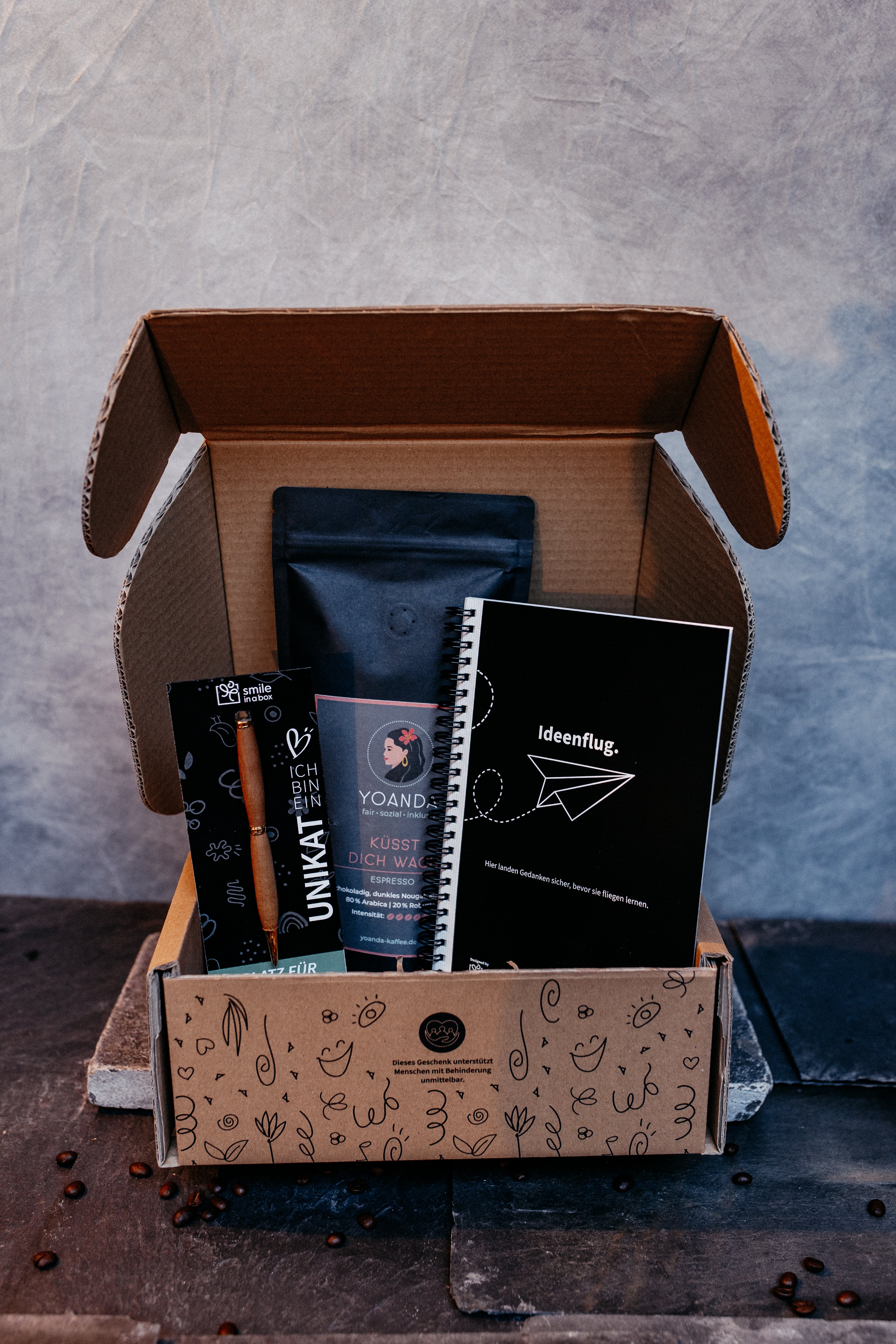 Welcome-Box "Coffee to stay" mit Ihrem Logo